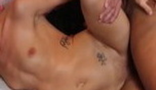 Incredible pornstar Halle Von in horny blowjob, cumshots adult video
