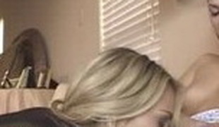 Incredible pornstars Lexi Marie and Jezebelle Bond in avid blonde, rug munch sex movie scene