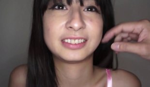 Asian chick takes the matters into her hands and sucks with vigor