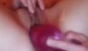 Hot legal age teenager is drilling her lovely pussy with her dildo until she came on webcam