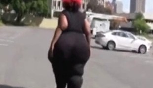 The Biggest Juicy ass ever filmed on the streets